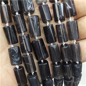 Smoky Quartz Beads Tube, approx 7-14mm