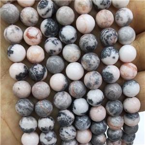 Pink Zebra Jasper Beads Smooth Round, approx 8mm dia