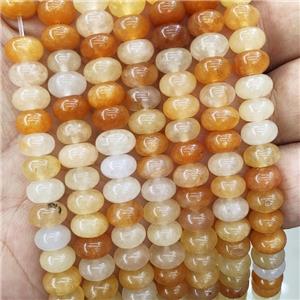 Orange Aventurine Beads Smooth Rondelle, approx 8mm