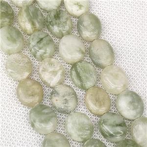 New Mountain Jade Oval Beads Green, approx 12-14mm