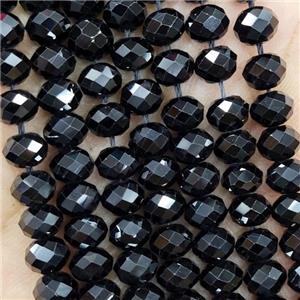 Natural Black Spinel Beads Faceted Rondelle, approx 5.6-6mm