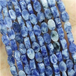 Blue Dalmatian Jasper Beads Oval, approx 4-6mm