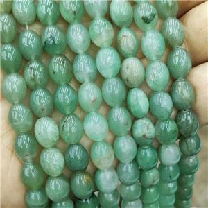 Natural Green Aventurine Rice Beads, approx 8-10mm