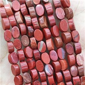 Red Jasper Oval Beads, approx 4-6mm