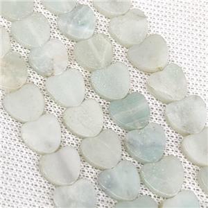 Amazonite Heart Beads B-Grade, approx 10mm