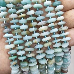 Natural Chinese Amazonite Spacer Beads Freeform Blue, approx 9-12mm