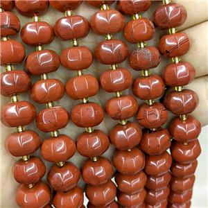 Natural Red Jasper Pumpkin Beads Lantern, approx 8-12mm