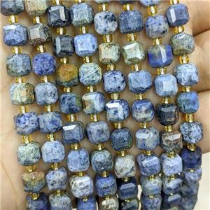 Natural Sunset Dumortierite Beads Faceted Cube, approx 6-7mm