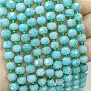 Natural Green Aventurine Beads Faceted Rondelle, approx 6-8mm