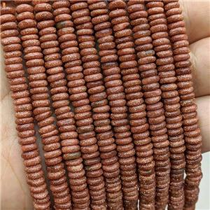 Golden Sandstone Heishi Beads, approx 6mm