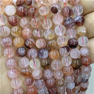 Natural Red Hematoid Quartz Beads Smooth Round, approx 8mm dia