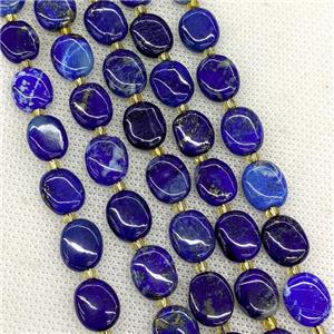 Natural Blue Lapis Lazuli Oval Beads, approx 10-12mm