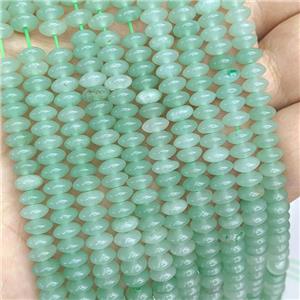 Natural Green Aventurine Beads Smooth Rondelle, approx 3-6mm