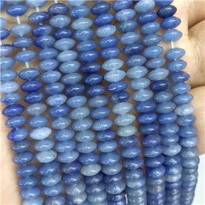 Natural Blue Aventurine Beads Smooth Rondelle, approx 3-6mm