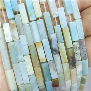 Natural Chinese Amazonite Cuboid Beads, approx 4x4x13mm