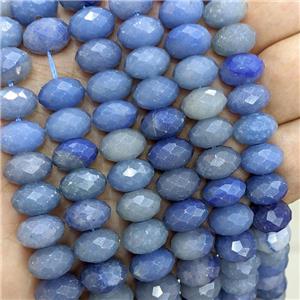 Natural Blue Aventurine Beads Faceted Rondelle, approx 8-12mm