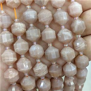 Natural Sunstone Bullet Beads Peach, approx 10-12mm