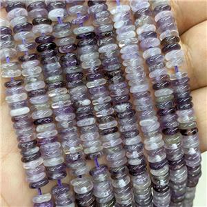 Natural Dogtooth Amethyst Heishi Beads Purple, approx 6mm