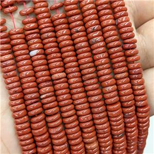 Natural Red Jasper Heishi Beads, approx 6mm