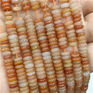 Natural Red Aventurine Heishi Beads, approx 6mm