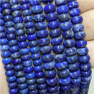 Natural Lapis Lazuli Beads Blue Smooth Rondelle, approx 6mm