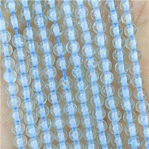 Natural Blue Topaz Beads Smooth Round, approx 3mm