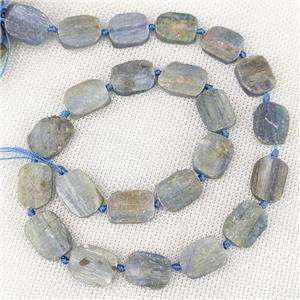 Natural Blue Kyanite Beads Rectangle, approx 10-15mm