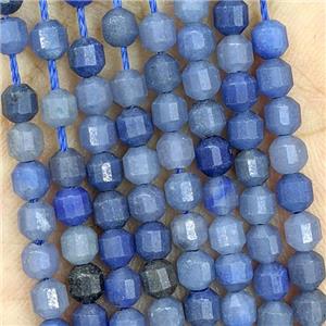 Natural Blue Aventurine Prism Beads, approx 4mm