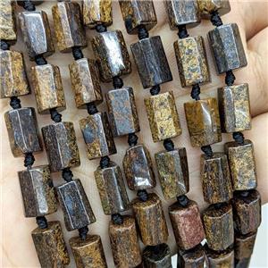 Natural Bronzite Tube Beads, approx 7-14mm