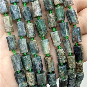 Natural Green Kyanite Tube Beads, approx 7-14mm