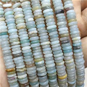 Natural Chinese Amazonite Heishi Beads, approx 2x6mm