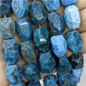 Natural Blue Apatite Nugget Beads Freeform, approx 13-20mm