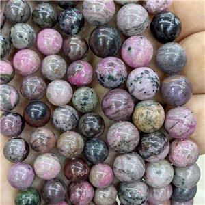 Natural Sugilite Beads Smooth Round Pink, approx 6mm dia