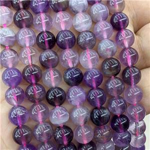 Natural Purple Amethyst Beads Smooth Round, approx 6mm dia