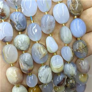 Natural Blue Chalcedony Nugget Beads Freeform B-Grade, approx 10-15mm