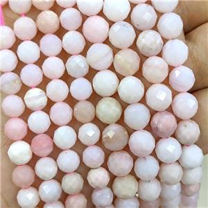 Natural Pink Opal Beads Faceted Round A-Grade, approx 8mm