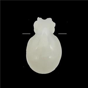 white Moonstone pineapple pendant, approx 10-16mm