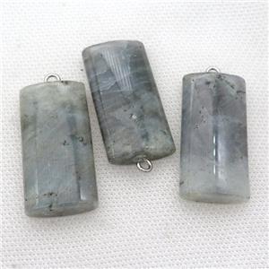 Labradorite rectangle pendant, approx 20-40mm