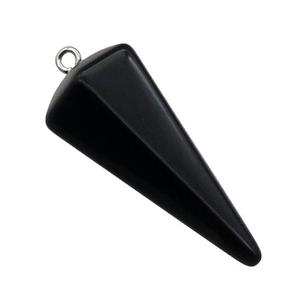 Black Obsidian Pendulum Pendant, approx 17-38mm
