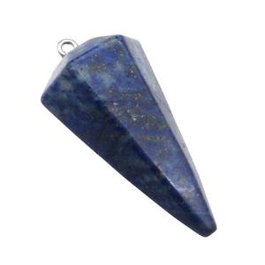 Blue Lapis Lazuli Pendulum Pendant, approx 17-38mm