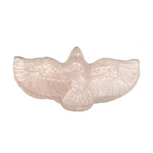 Pink Rose Quartz Hawk Pendant, approx 27-50mm