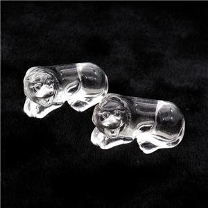 Clear Quartz Dog No Hole, approx 16-30mm