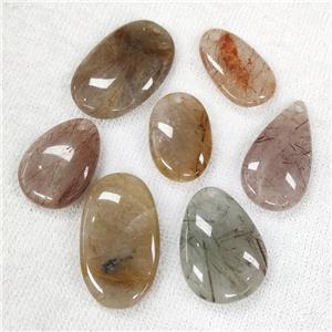 Mixed Rutilated Quartz Pendant Mix Shape, approx 20-45mm