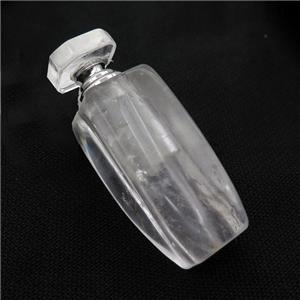 Clear Quartz Perfume Bottle Pendant, approx 25x30-80mm