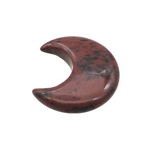 Autumn Jasper Moon Pendant Undrilled, approx 28-30mm