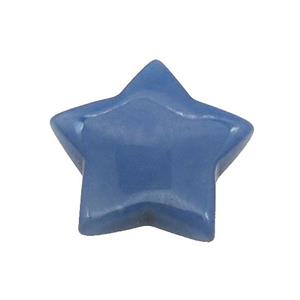 Blue Aventurine Star Pendant Undrilled, approx 30mm