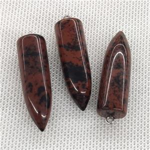 Natural Autumn Jasper Bullet Pendant, approx 10-40mm