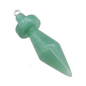 Natural Green Aventurine Pendulum Pendant, approx 13.5-45mm