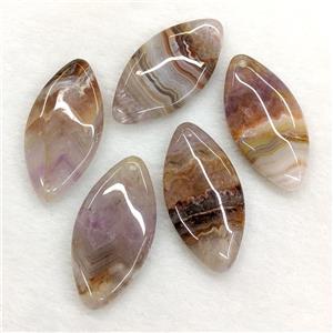 Natural Aurora Amethyst Agate Oval Pendant, approx 20-40mm