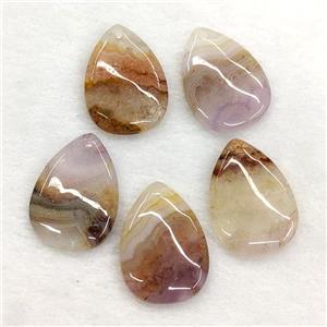 Natural Aurora Amethyst Agate Teardrop Pendant, approx 18-25mm